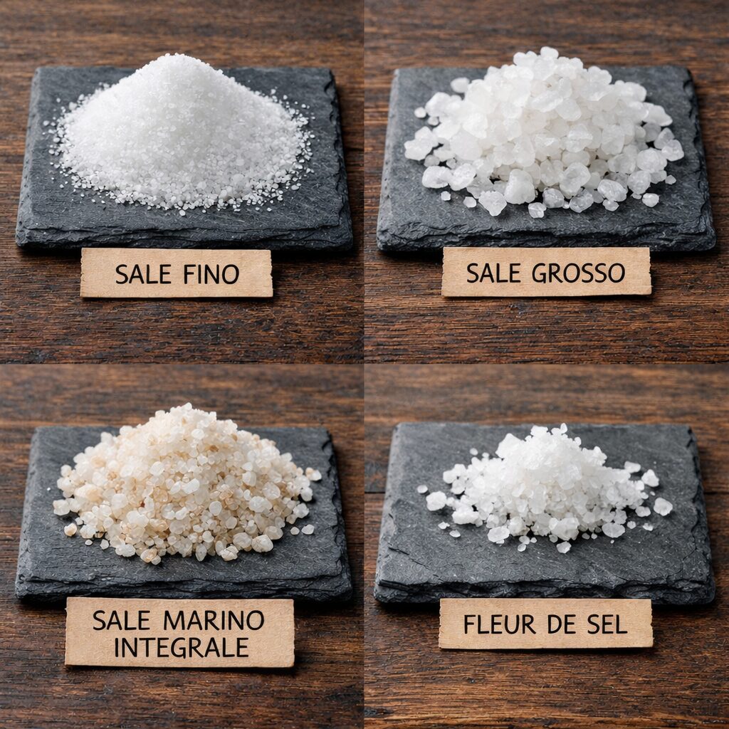 confronto tra sale fino grosso marino e fleur de sel quale sale sala meglio